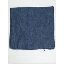 Stretchy Faux Denim Wrap - Blue-Long Wrap-The Little Tichel Lady