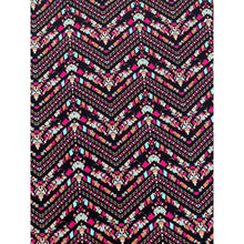 Stretchy Long Head Wrap - Black Aztec Print-Long Wrap-The Little Tichel Lady