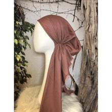 Turkish Cotton Textured Pretied w/ Long Tails - Dusty Rose-pretieds-The Little Tichel Lady