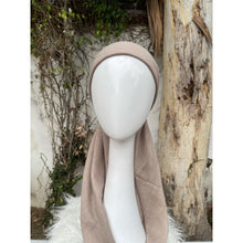 Turkish Cotton Textured Solid Pretied w/ Long Tails - Beige-pretieds-The Little Tichel Lady