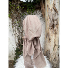 Turkish Cotton Textured Solid Pretied w/ Long Tails - Beige-pretieds-The Little Tichel Lady