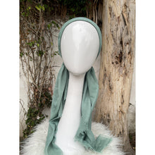 Turkish Cotton Textured Solid Pretied w/ Long Tails - Mint-pretieds-The Little Tichel Lady