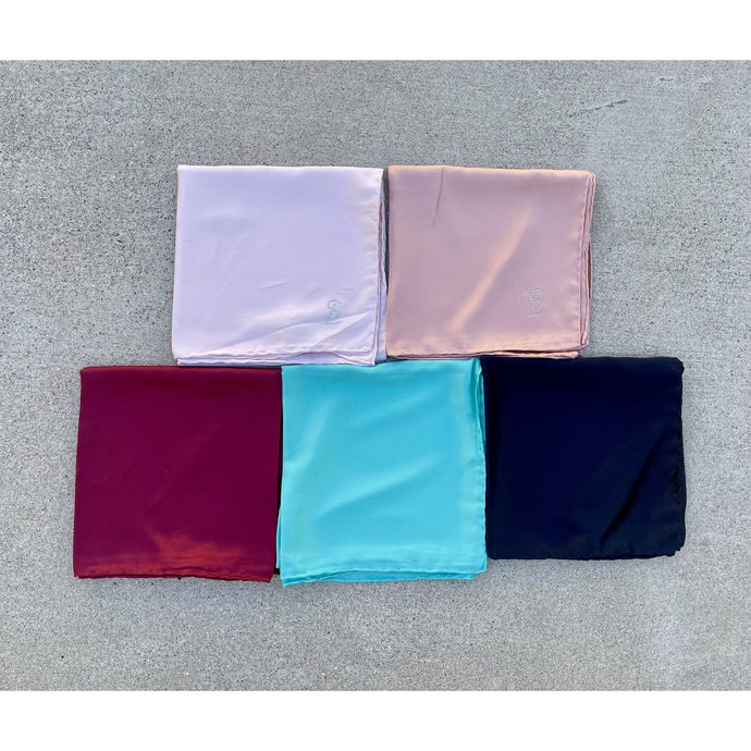 Turkish Satin Squares - Solids-Squares-The Little Tichel Lady