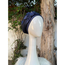 Embellished Hat - Size #2 Navy Design-Hat-The Little Tichel Lady