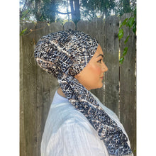 Pleated Print Long Headwrap-Long Wrap-The Little Tichel Lady