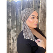 Faux Suede Stretchy Snake Print Wrap - Neutral-Long Wrap-The Little Tichel Lady