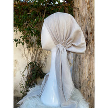 Turkish Cotton Textured Pretied w/ Long Tails - Pale Gray-pretieds-The Little Tichel Lady