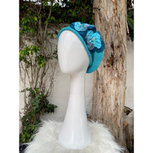 Embellished Cotton Beret - Medium/Large, Turquoise-Beret-The Little Tichel Lady