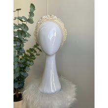 Embellished Hat - Size #1 Cream Textured-Hat-The Little Tichel Lady