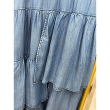 Chambray Tiered Skirt - Denim-skirt-The Little Tichel Lady