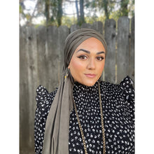 Faux Suede Stretchy Head Wraps - Blues/Greens & Black-Long Wrap-The Little Tichel Lady