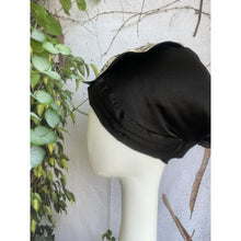 Elegant Headcover - Black w/ Neutral Bow Designer-Specialty Items-The Little Tichel Lady