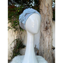 Embellished Hat - Size #1 Blue Eyelet Bow-Hat-The Little Tichel Lady