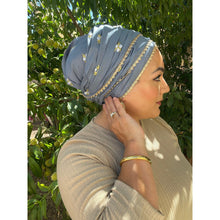 Israeli A La Mode Headwrap - Cornflower-Long Wrap-The Little Tichel Lady