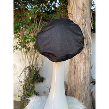 Embellished Hat - Size #2 Black Glitter Design-Hat-The Little Tichel Lady