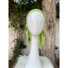 Stretchy Print Pretied Headcover - Lime Glitter-pretieds-The Little Tichel Lady