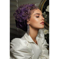 Elegant Headcover - Eggplant Detailed Design-Specialty Items-The Little Tichel Lady