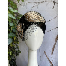 Elegant Headcover - Black w/ Neutral Shimmer Bow-Specialty Items-The Little Tichel Lady
