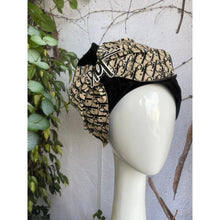 Elegant Headcover - Black w/ Neutral Bow Designer-Specialty Items-The Little Tichel Lady