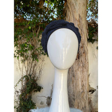 Slip-on Hat w/ Bow Detail - Navy Shimmer-Hat-The Little Tichel Lady