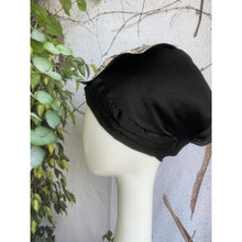 Elegant Headcover - Black w/ Neutral Bow Designer-Specialty Items-The Little Tichel Lady