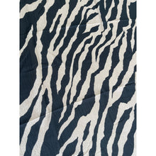 Waffled Zebra Print Turkish Cotton Squares - Neutral/Black-Squares-The Little Tichel Lady
