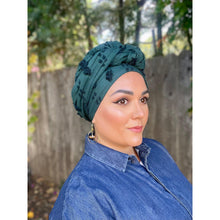 Pleated Textured Voluminous Cotton Headwrap-Long Wrap-The Little Tichel Lady