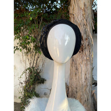 Embellished Hat - Size #1 Black Textured-Hat-The Little Tichel Lady