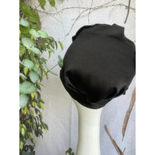 Elegant Headcover - Black w/ Neutral Bow Designer-Specialty Items-The Little Tichel Lady