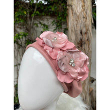 Embellished Cotton Beret - Medium/Large, Pink/Peach-Beret-The Little Tichel Lady