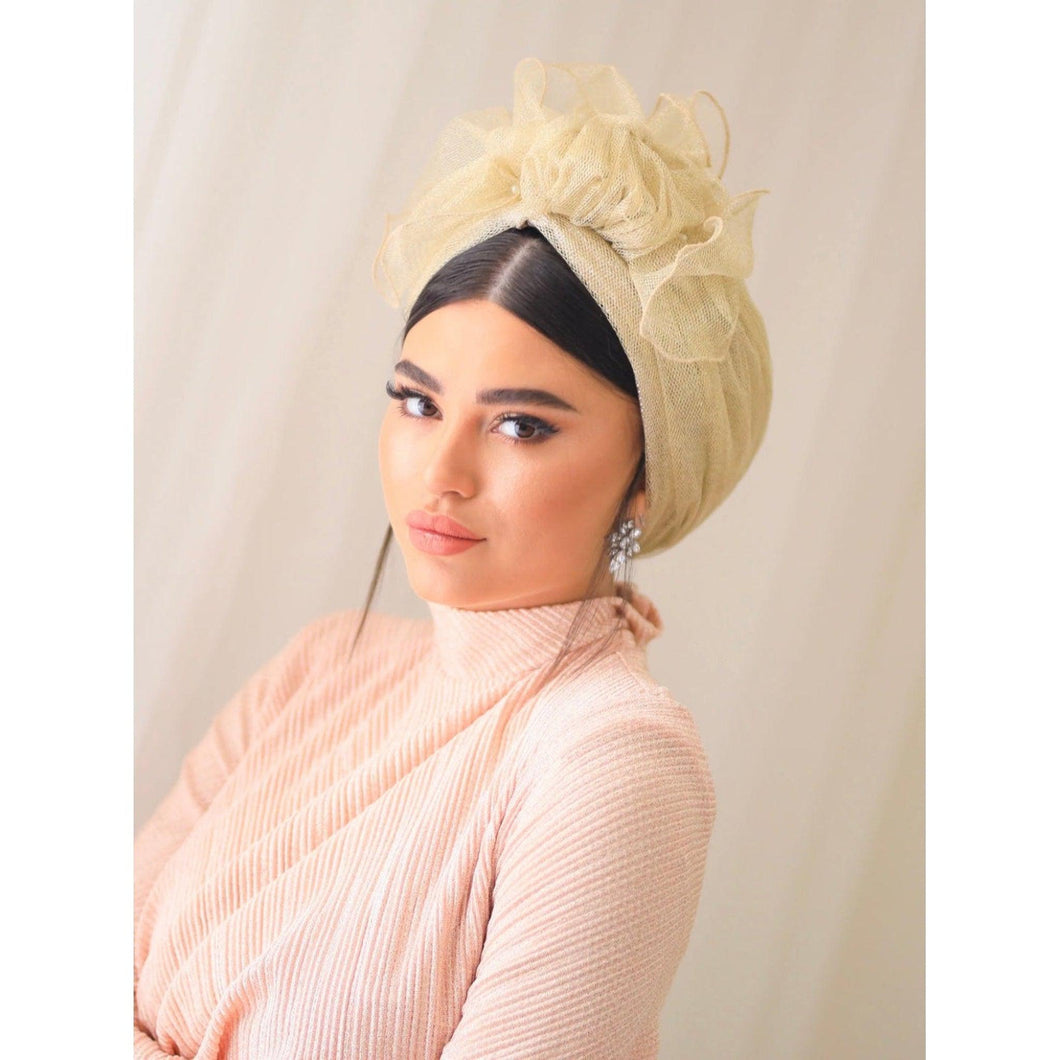 Avigail Lahiani Elegant Headcover Set - Gold-Specialty Items-The Little Tichel Lady
