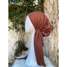Turkish Cotton Textured Pretied w/ Long Tails - Gingerbread-pretieds-The Little Tichel Lady