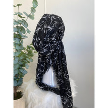 Turkish Cotton Textured Pretied Tichel - Black/White-pretieds-The Little Tichel Lady