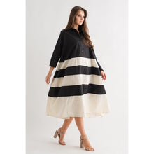 Cotton Striped Midi Dress o/s-dress-The Little Tichel Lady