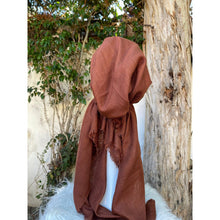 Turkish Cotton Textured Pretied w/ Long Tails - Gingerbread-pretieds-The Little Tichel Lady