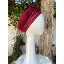 Embellished Hat - Size #1 Textured Burgundy-Hat-The Little Tichel Lady