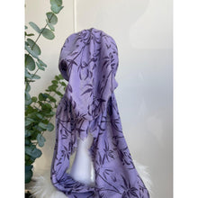 Turkish Cotton Textured Pretied Tichel - Lavender Print-pretieds-The Little Tichel Lady