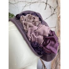 Embellished Cotton Beret - Medium/Large, Dusty Purple-Beret-The Little Tichel Lady
