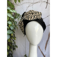 Elegant Headcover - Black w/ Neutral Bow Designer-Specialty Items-The Little Tichel Lady