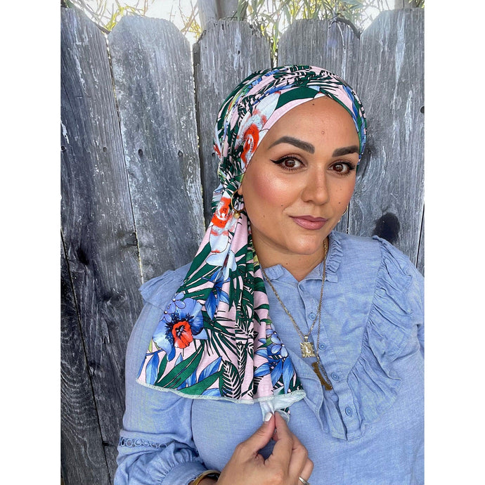 Need A Vacation Headwrap-Long Wrap-The Little Tichel Lady