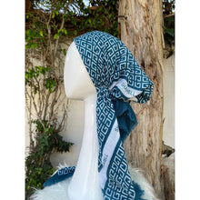 Turkish Cotton Textured Pretied Tichel - Classic Teal-pretieds-The Little Tichel Lady