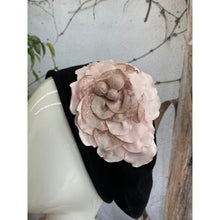 Embellished Cotton Beret - Medium/Large, Black/Pink-Beret-The Little Tichel Lady