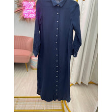 Cotton Maxi Dress - Navy-dress-The Little Tichel Lady