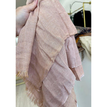 Israeli Dual Metallic Wrap - Pink-Long Wrap-The Little Tichel Lady