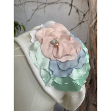 Embellished Cotton Beret - Medium/Large, White/Multi-Beret-The Little Tichel Lady