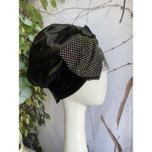 Elegant Headcover - Black Crystal Bow-Specialty Items-The Little Tichel Lady