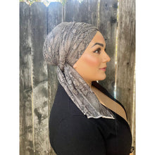 Faux Suede Stretchy Snake Print Wrap - Neutral-Long Wrap-The Little Tichel Lady