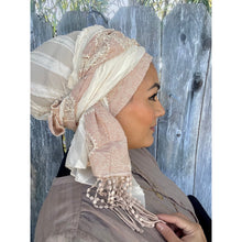 Israeli Luxe Embroidered Headwrap - Pink-Long Wrap-The Little Tichel Lady
