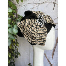 Elegant Headcover - Black w/ Neutral Bow Designer-Specialty Items-The Little Tichel Lady