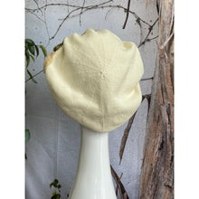 Embellished Cotton Beret - Medium/Large, Cream-Beret-The Little Tichel Lady